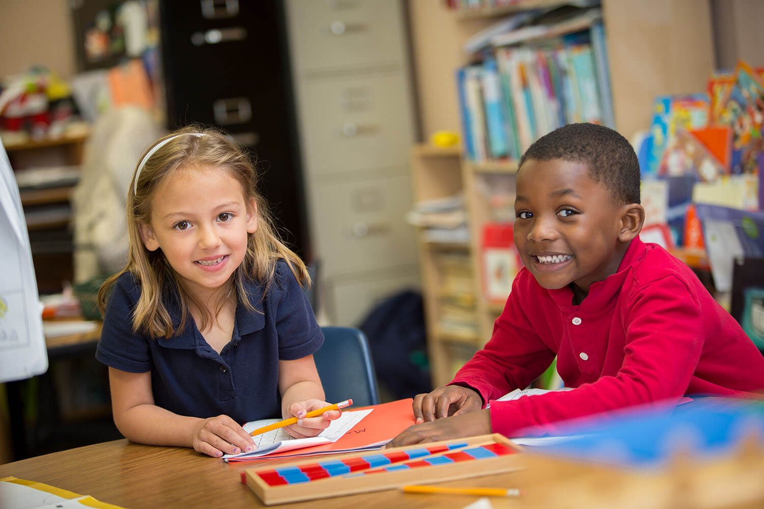Creative Montessori Academy students smiling in class